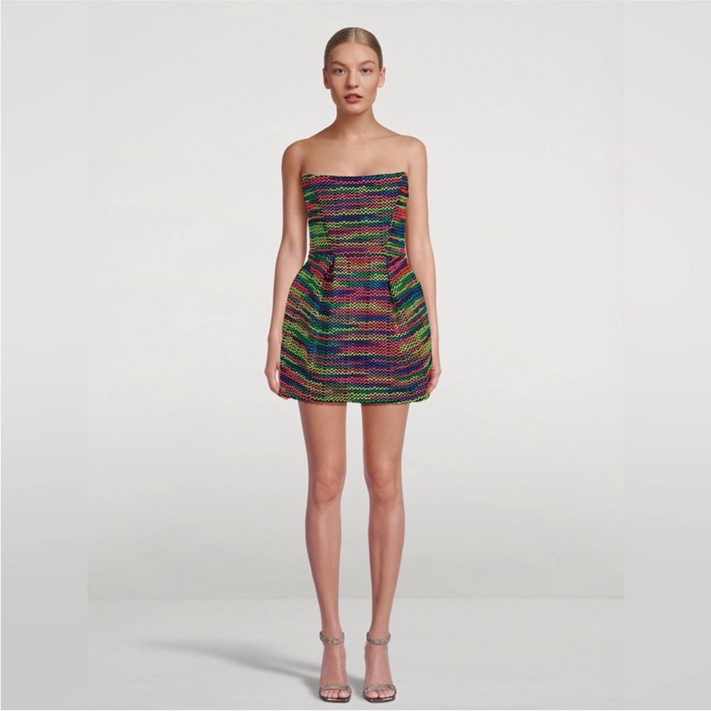 Bronx and Banco Maraya Knit Corset Mini Dress Multicolor size XS NEW NWT